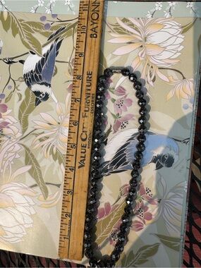 Hematite Necklace Black Faceted Bead Necklace - Women Jewelry magnetic closer